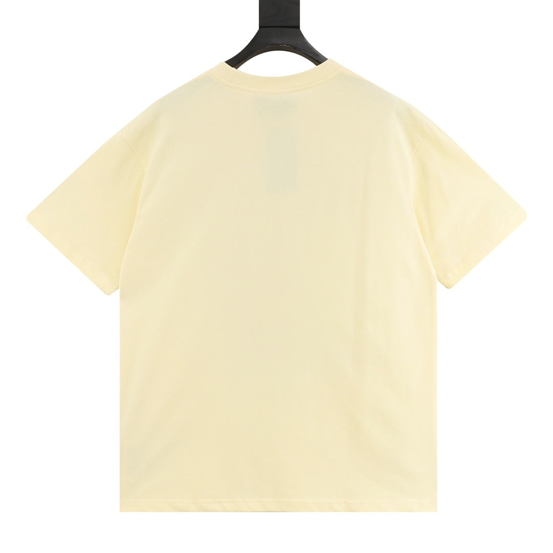 Gucci Men's Cream Baseball Dog Graphic Print T-Shirt