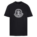 Moncler Men's Black Large Circular Logo T-Shirt