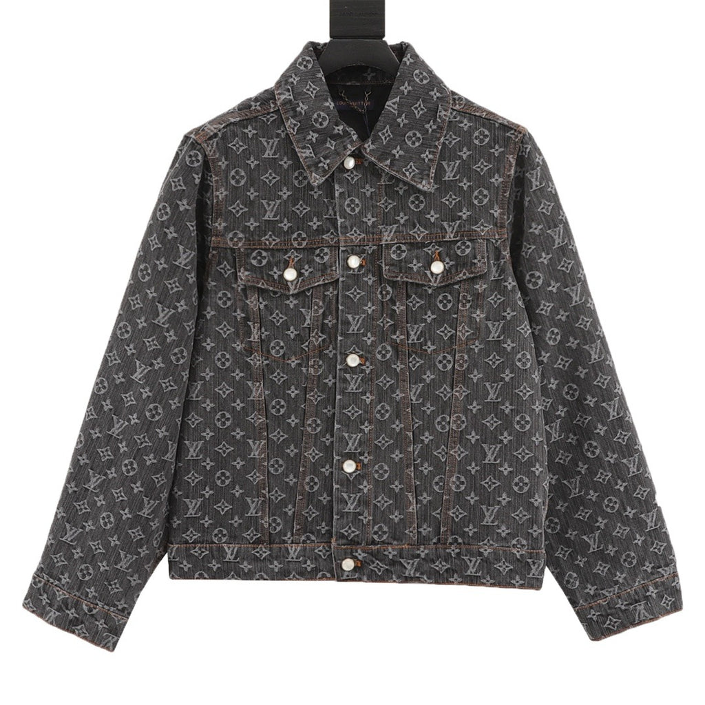 Louis Vuitton Women's & Men's Grey Monogram Denim Jacket