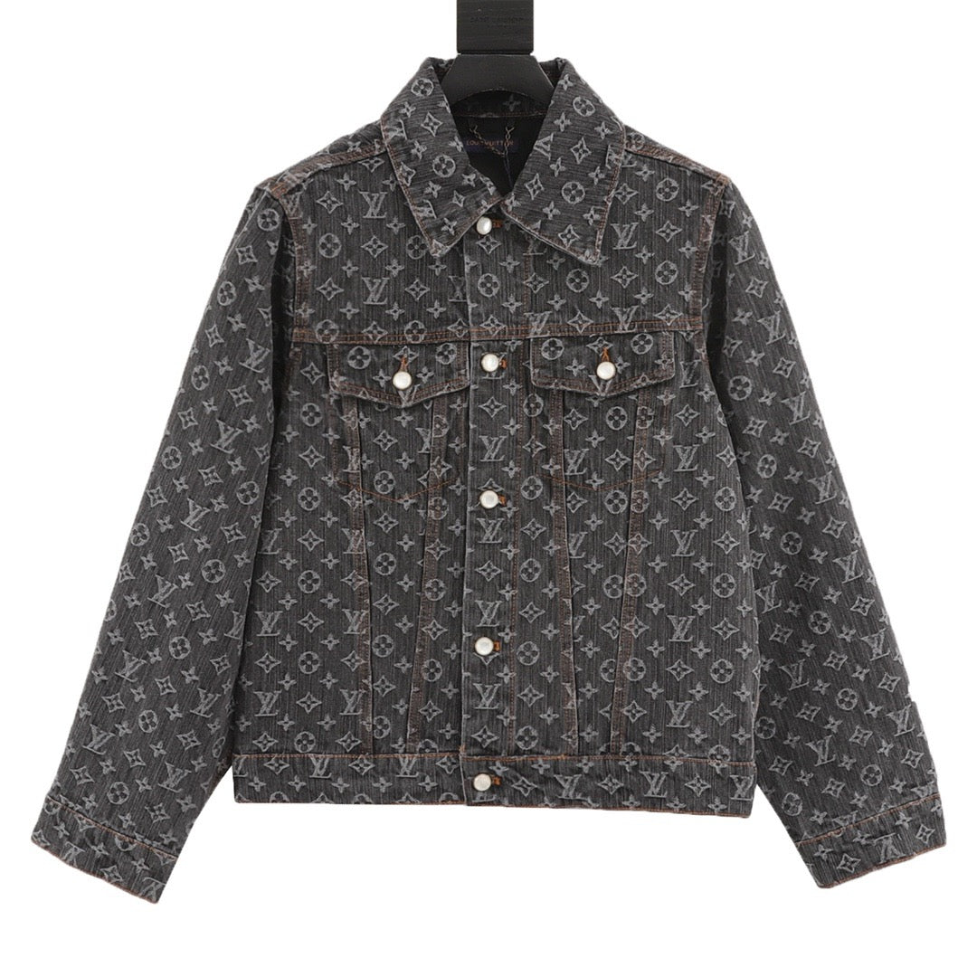 Louis Vuitton Women's & Men's Grey Monogram Denim Jacket