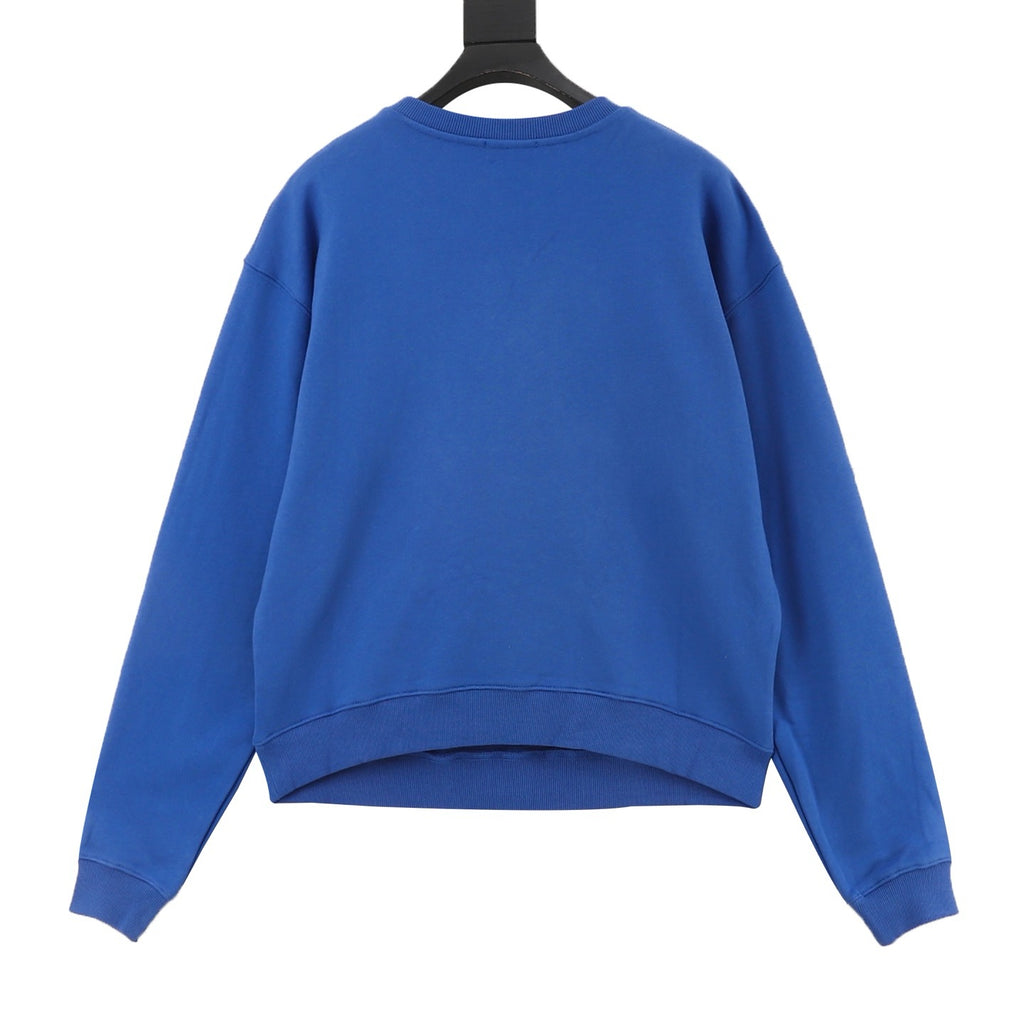 CELINE Women's & Men's Blue Varsity Logo Crewneck Sweatshirt