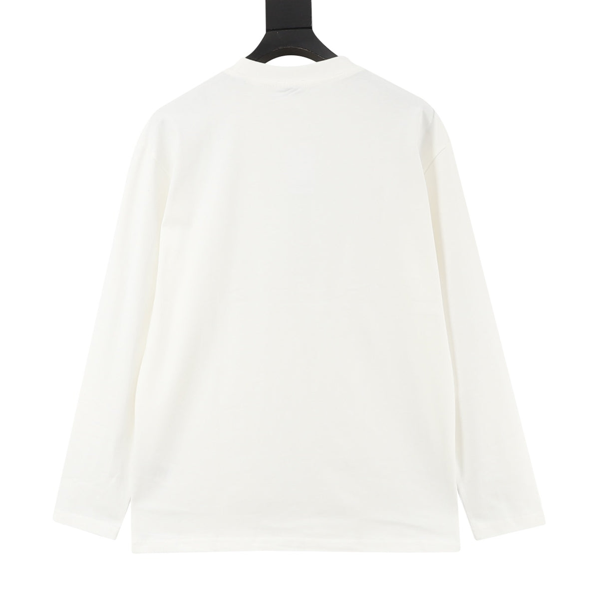 Burberry Women's & Men's White Equestrian Knight Embroidered Long-Sleeve T-Shirt
