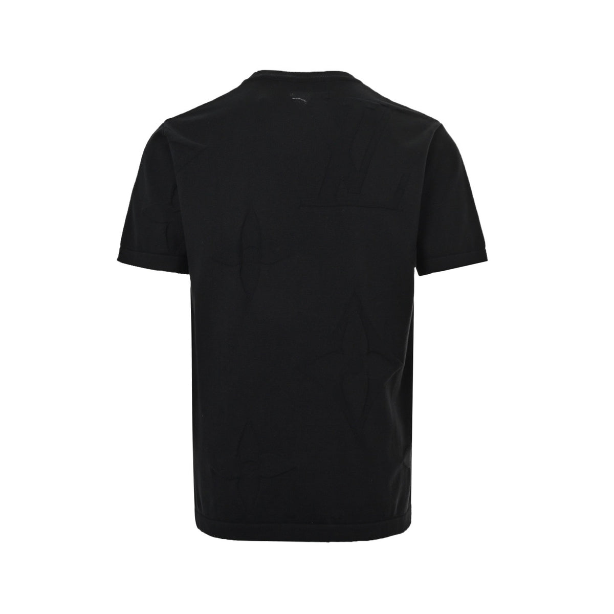 Louis Vuitton Giant Monogram Embossed Short-Sleeve T-Shirt in Black