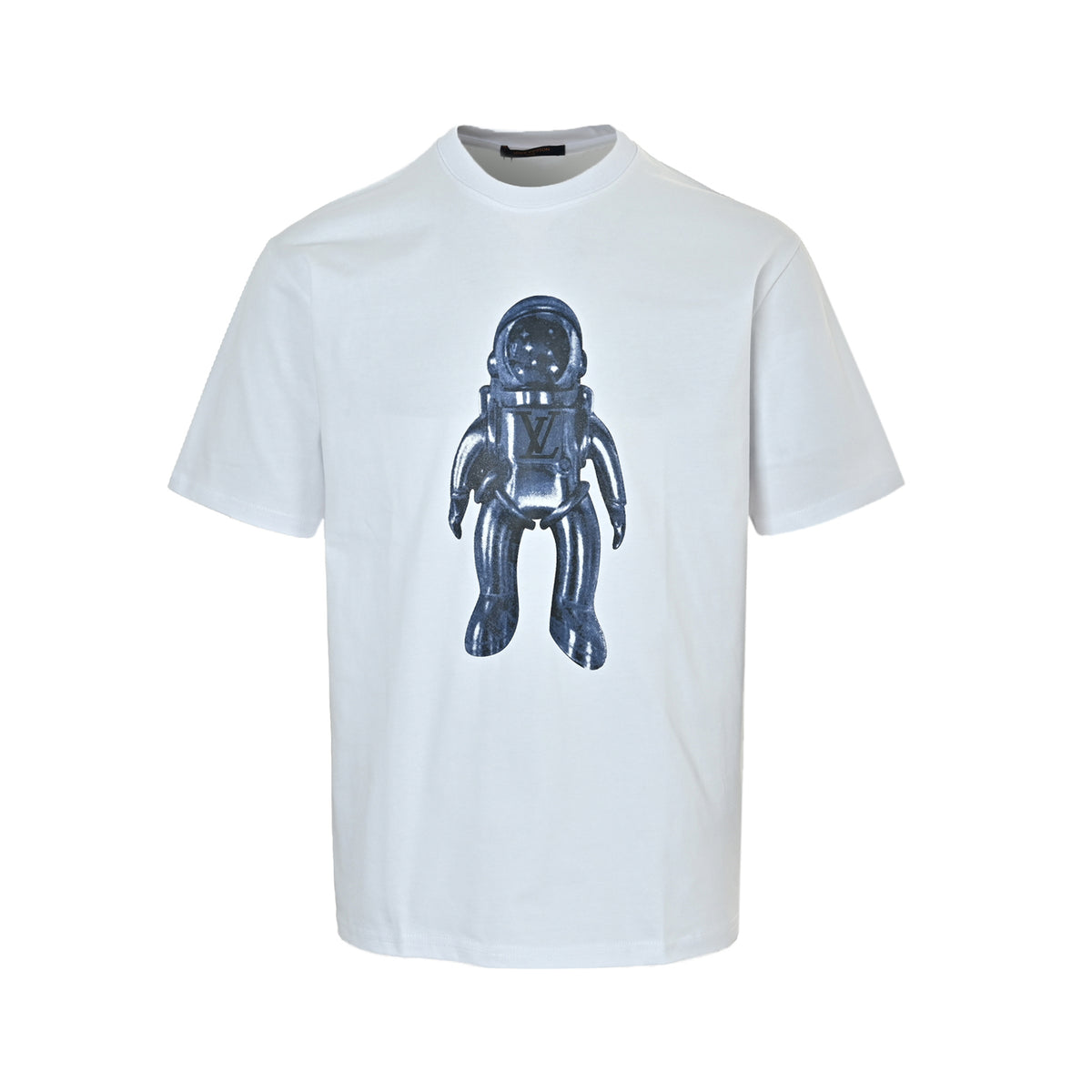 Louis Vuitton Astronaut Print Short-Sleeve T-Shirt in White