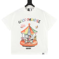 Good Brand Good Paradise Carousel Print Short-Sleeve T-Shirt in White