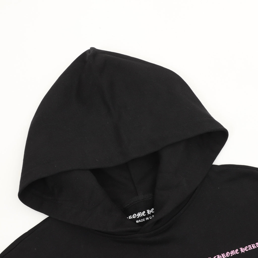 Chrome Hearts 25FW Pink Sanskrit Floral Embroidered Hoodie