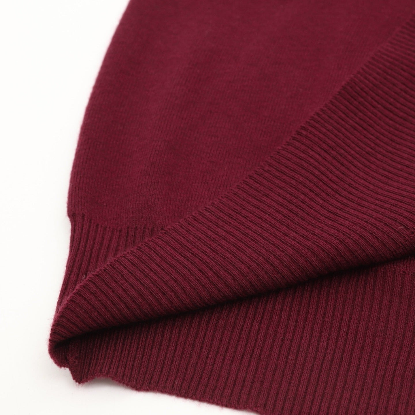 Burberry Check-Collar Knitted Wool Sweater