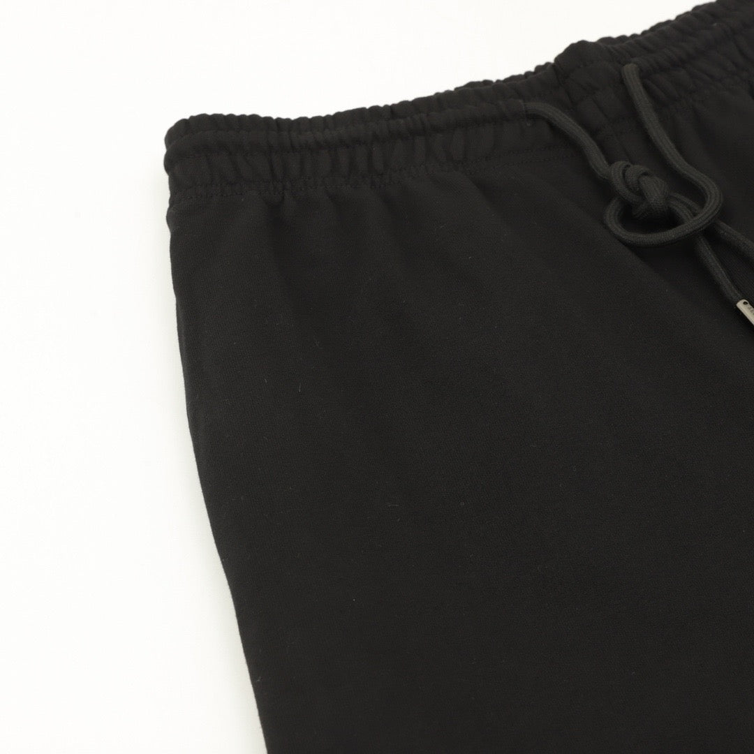 Burberry Women's & Men's Black Small Equestrian Logo Drawstring Jogger Pants