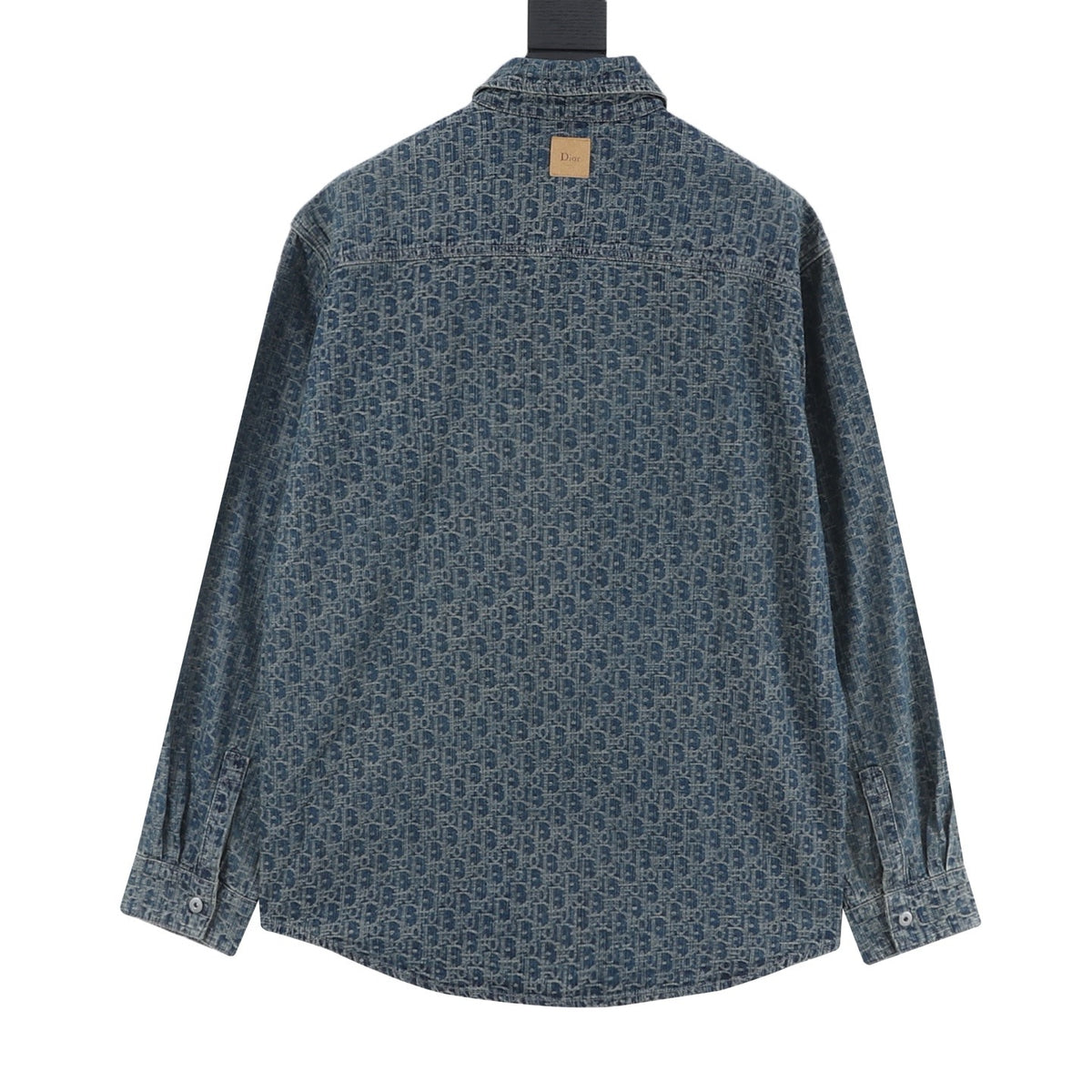 Dior Women's / Men's Oblique Jacquard Denim Shirt in Blue