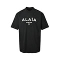 Alaïa NYC Show Date Logo Short-Sleeve T-Shirt in Black