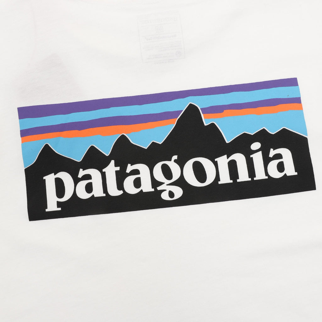 Patagonia P-6 Logo Long-Sleeve Responsibili-Tee — Black