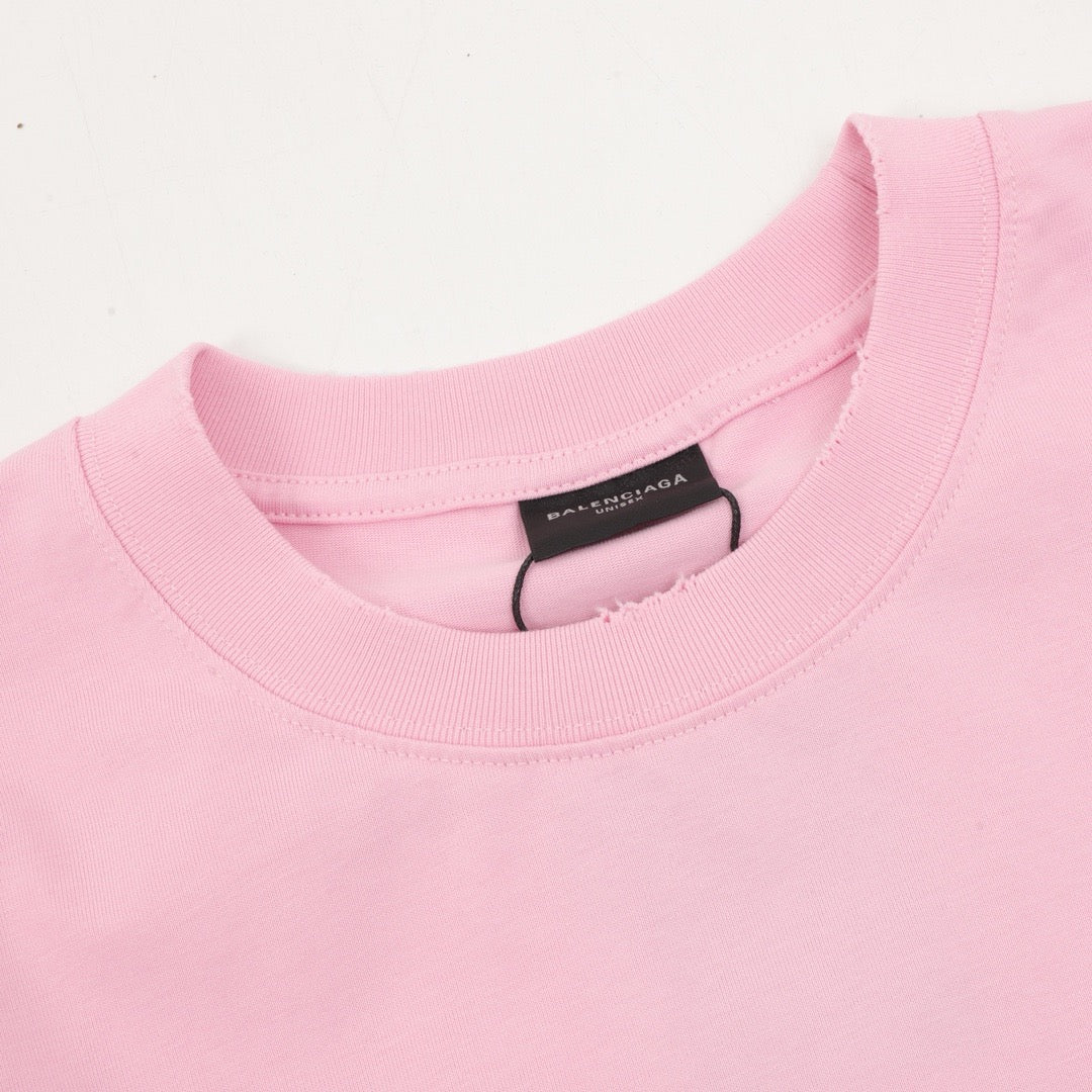 VOGUE Women's Men's Pink Logo Long-Sleeve T-Shirt