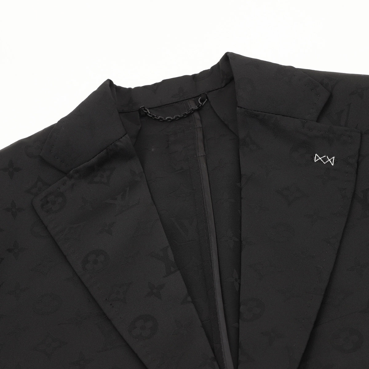 Louis Vuitton Women's Men's Black Monogram Single-Breasted Blazer