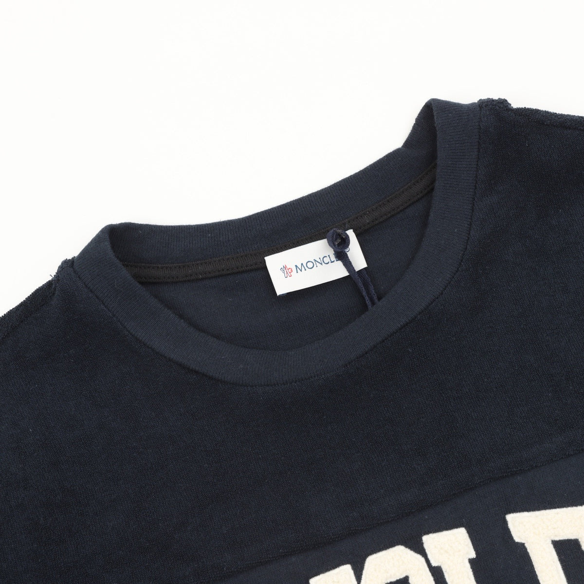 Moncler Women's & Men's Navy Logo Patch Crewneck Sweatshirt
