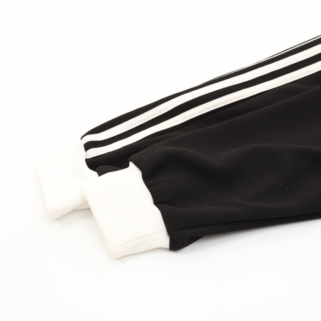 Adidas Originals American Retro Trefoil Track Jacket | Cream Burgundy Stripe Navy Trim