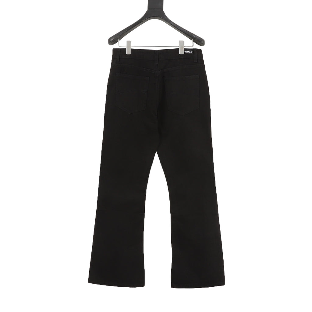 Balenciaga Flared Jeans — Black, Five-Pocket | SS26