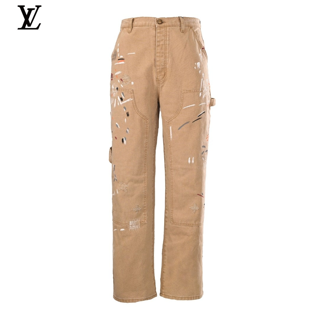 Louis Vuitton Monogram Panel Wide-Leg Trousers