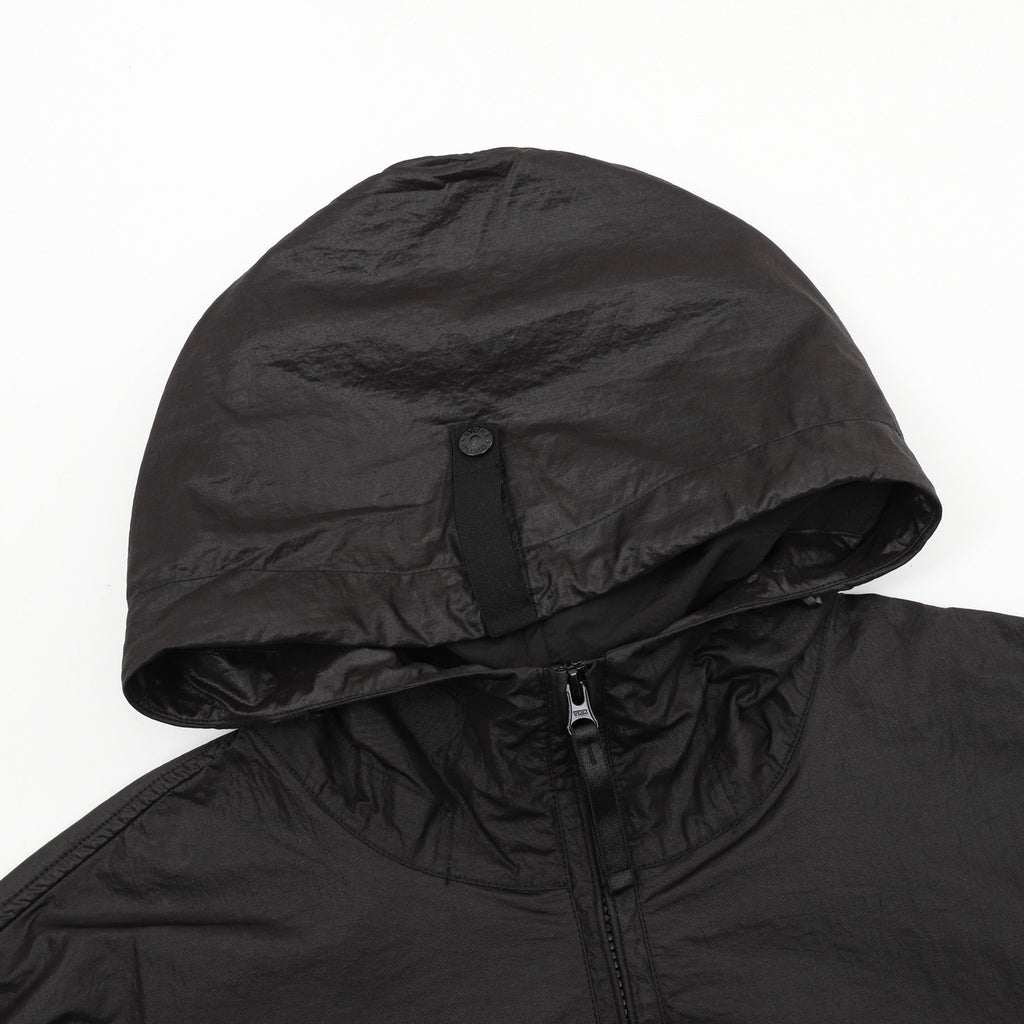 Stone Island Women's Men's Black Hooded Windbreaker Jacket