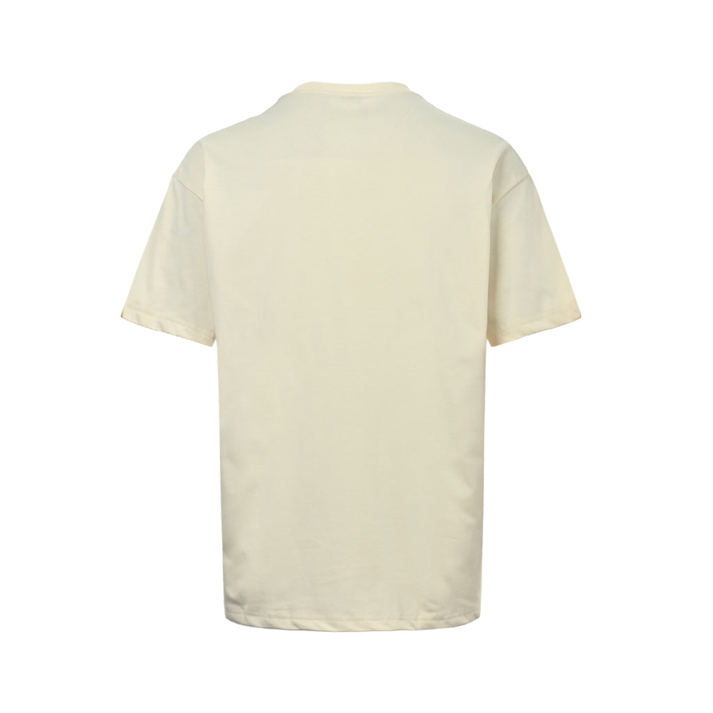 Loewe Multicolor Embroidered Logo Short-Sleeve T-Shirt in Cream