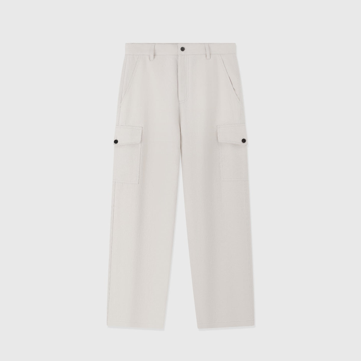 Loro Piana Off-White Wool Cargo Trousers | Women's & Men's Styling