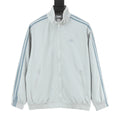Adidas Originals Adicolor Three-Stripe Track Jacket | Light Blue Retro Zip-Up Outerwear