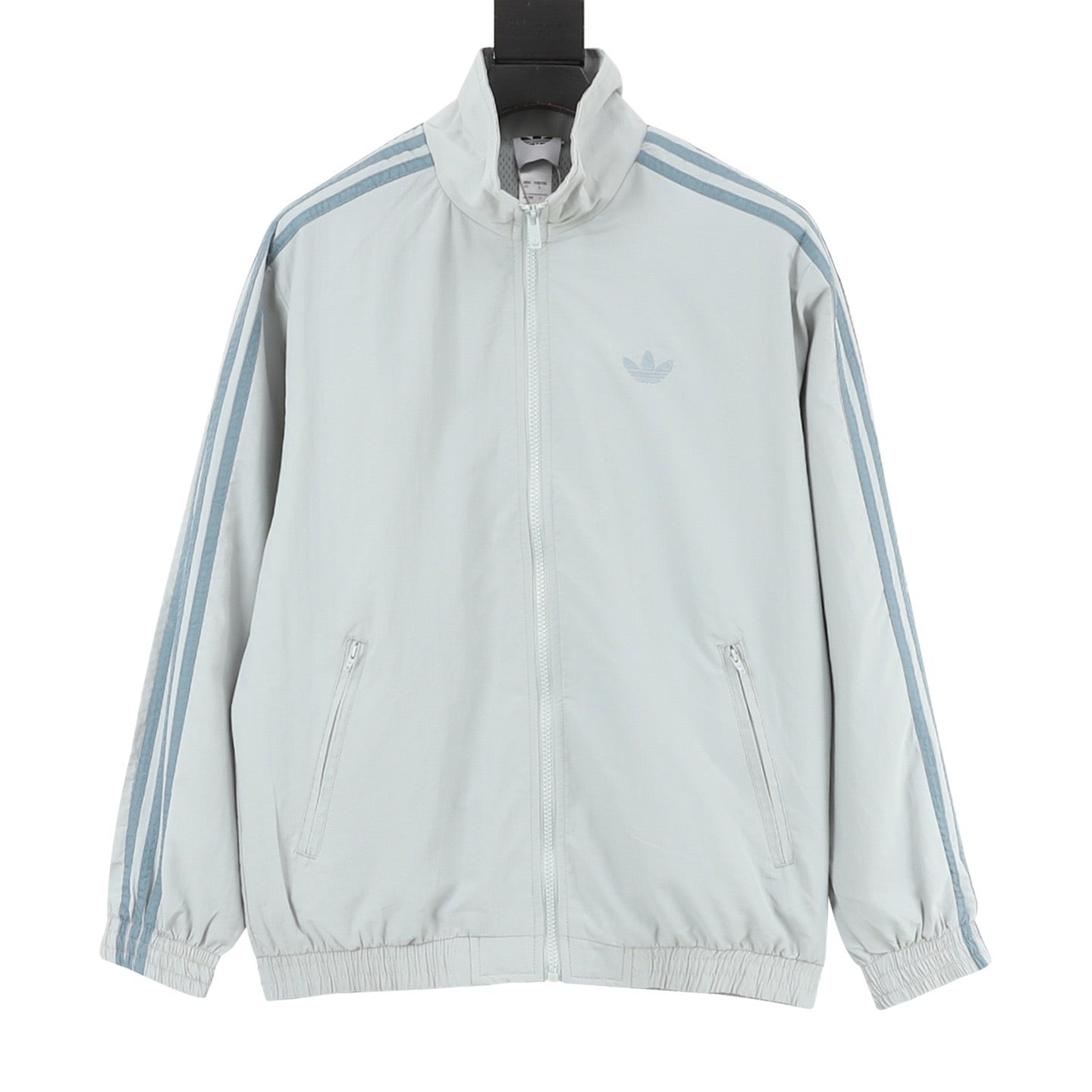 Adidas Originals Adicolor Three-Stripe Track Jacket | Light Blue Retro Zip-Up Outerwear