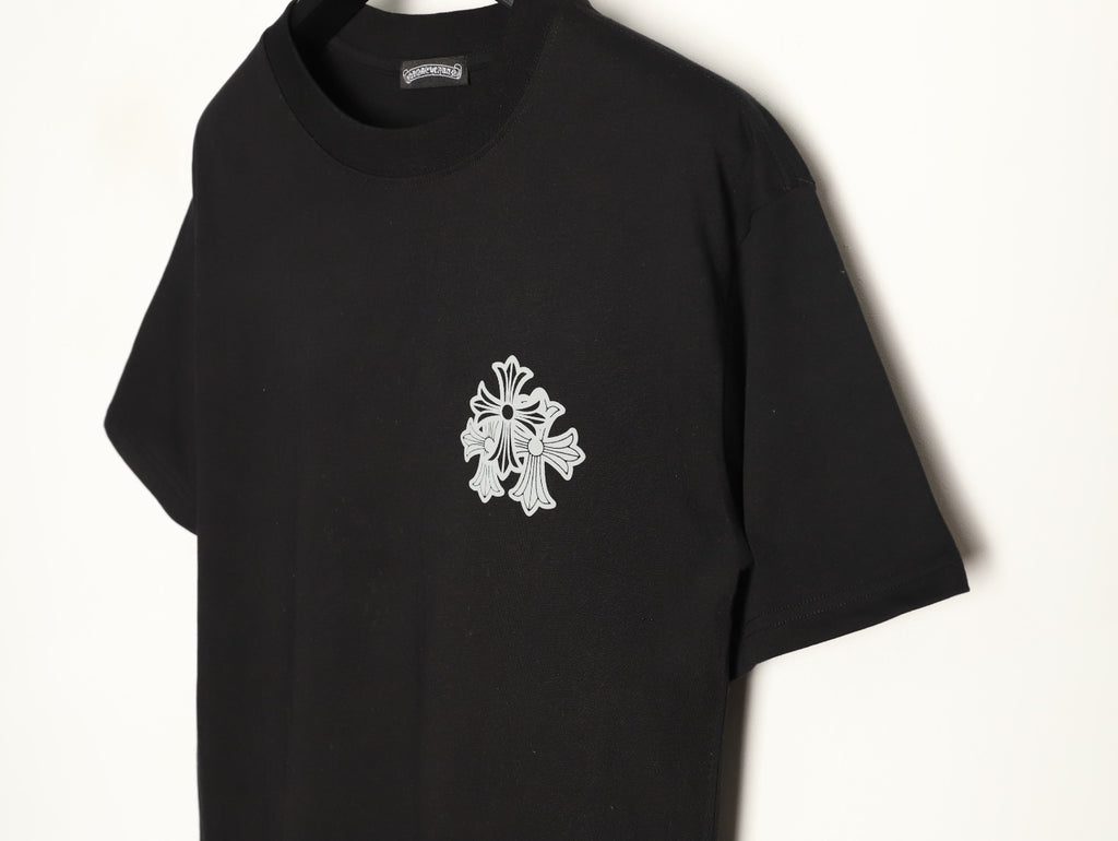 Chrome Hearts Men's Black Cross Logo T-Shirt