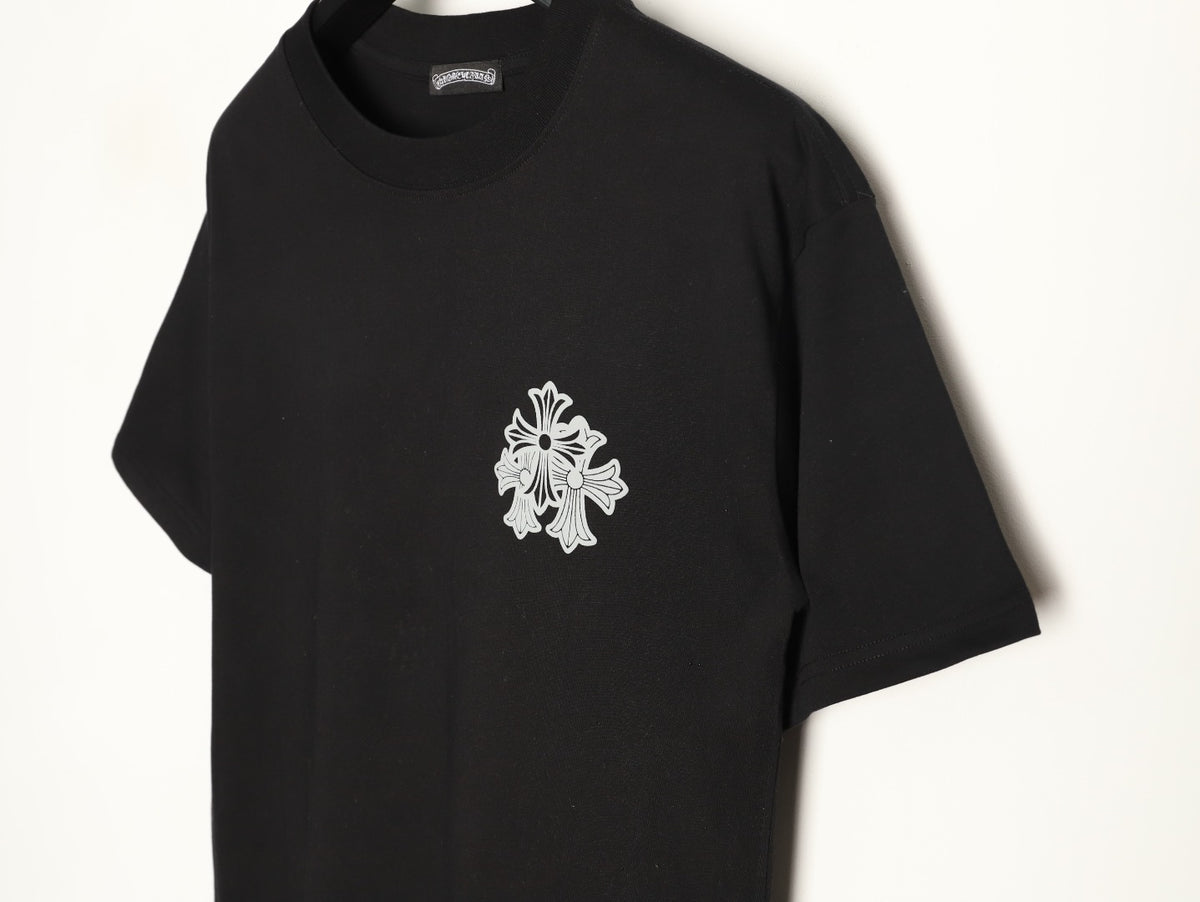 Chrome Hearts Men's Black Cross Logo T-Shirt