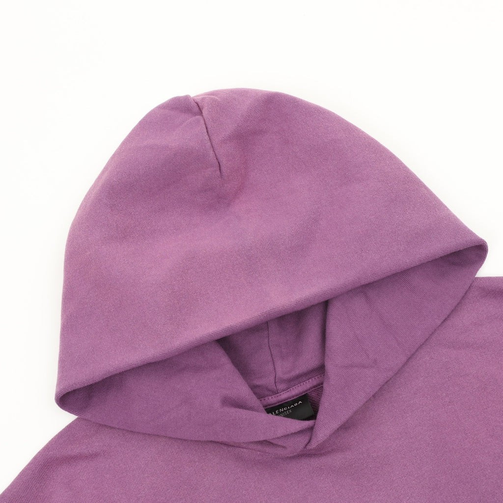 Balenciaga Political Campaign Logo Hoodie — Powder Blue