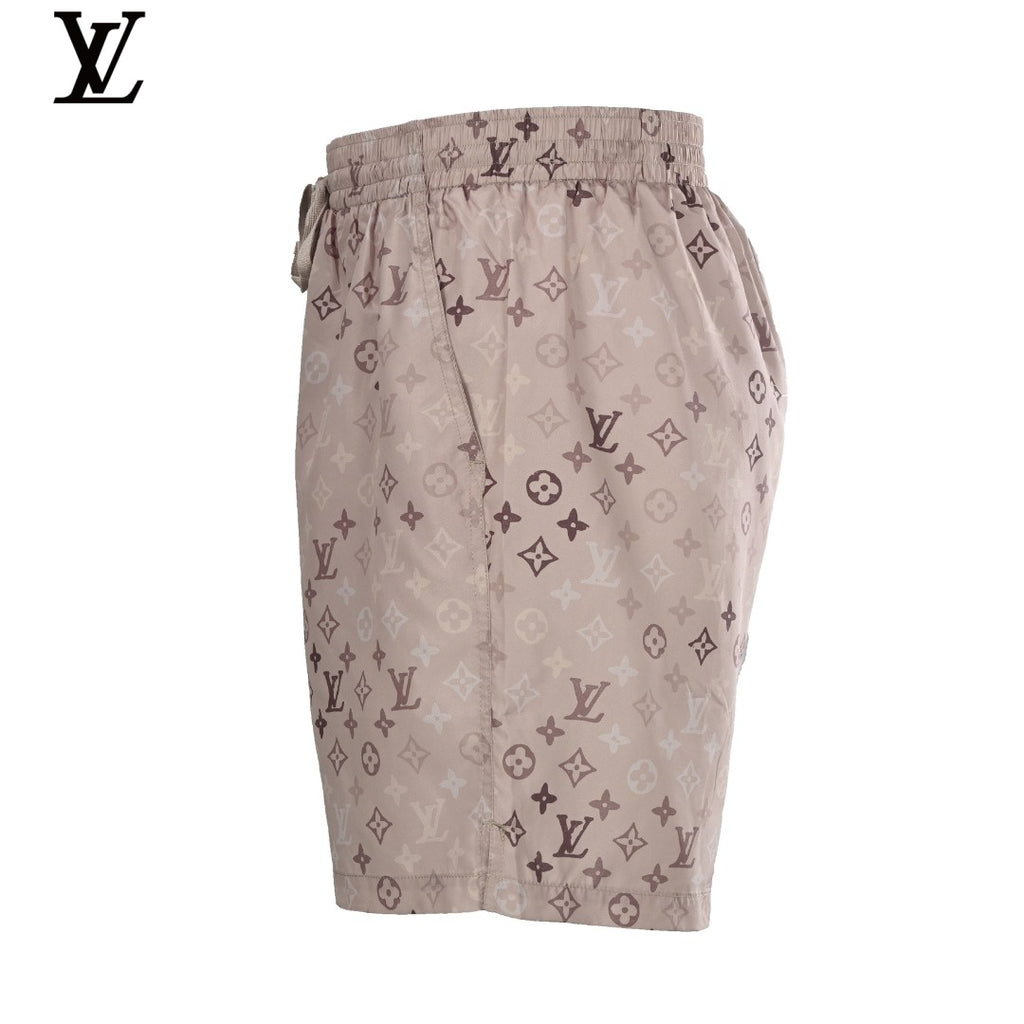 Louis Vuitton Beige Monogram Drawstring Swim Shorts