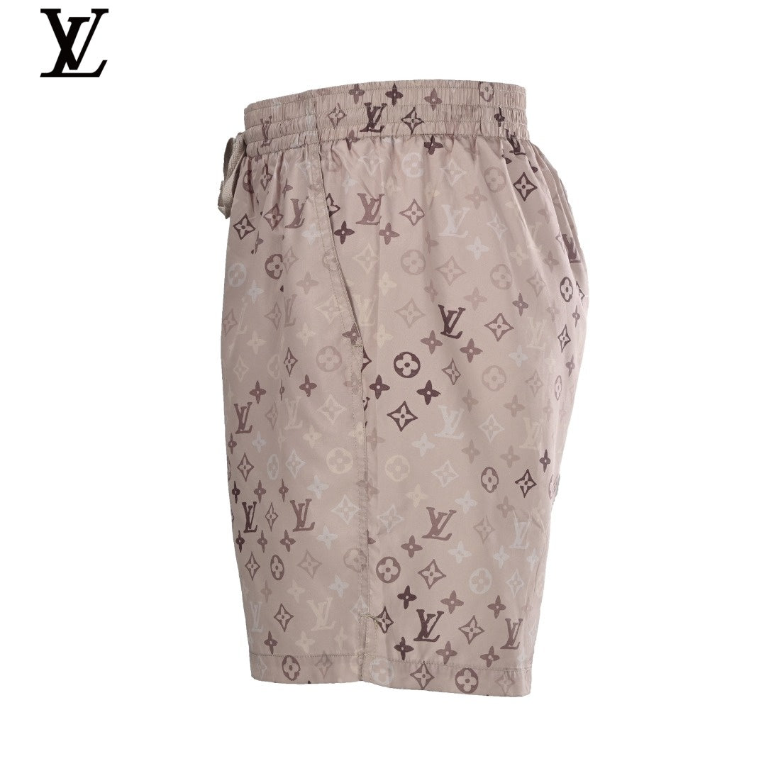 Louis Vuitton Beige Monogram Drawstring Swim Shorts