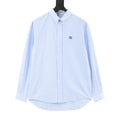 Miu Miu Women's Men's Light Blue Gingham Check Cotton Shirt