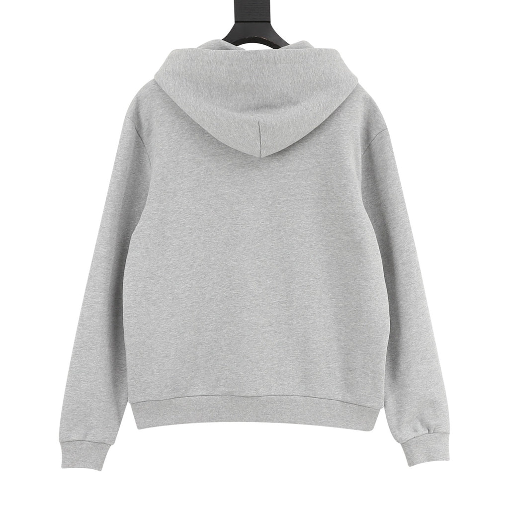 Louis Vuitton Sketch Embroidery Zip-Up Hoodie — Grey Marl