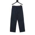 Louis Vuitton LV Leather Tag Silk-Cotton Crepe Straight-Leg Trousers