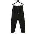Burberry Women's & Men's Black Side Check Stripe Drawstring Sweatpants