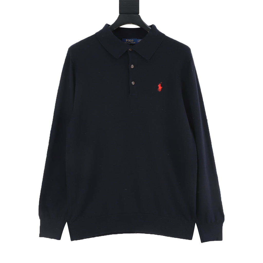 Polo Ralph Lauren 5-Color Pony Knit Long-Sleeve Polo Shirt