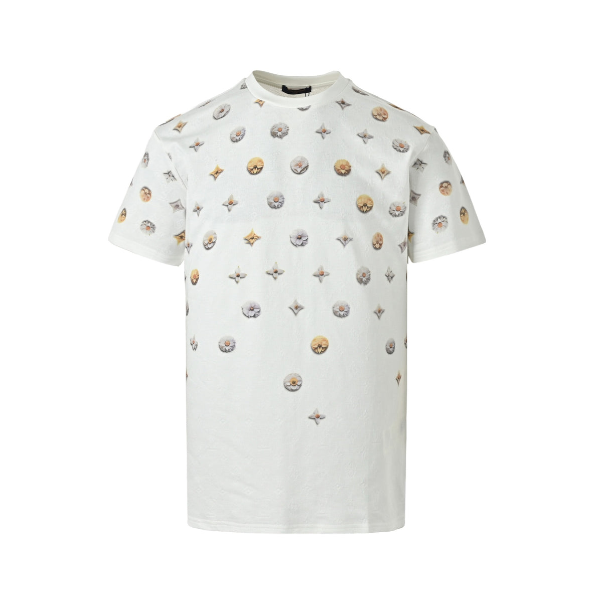 Louis Vuitton Women's / Men's Floral Monogram T-Shirt in White