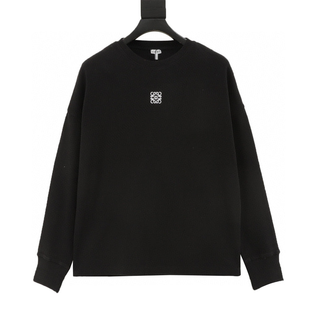 Loewe 25FW Anagram Embroidered Waffle Knit Sweatshirt