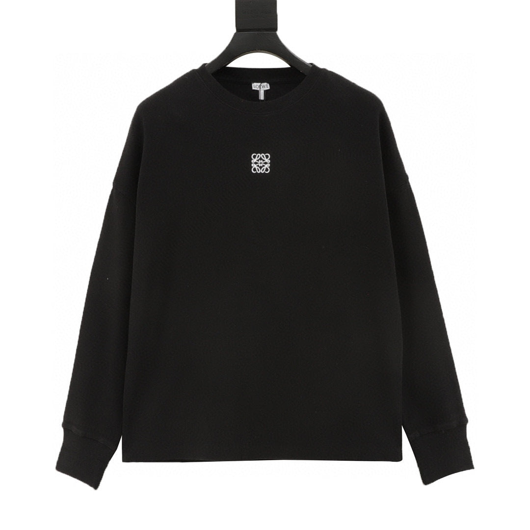 Loewe 25FW Anagram Embroidered Waffle Knit Sweatshirt