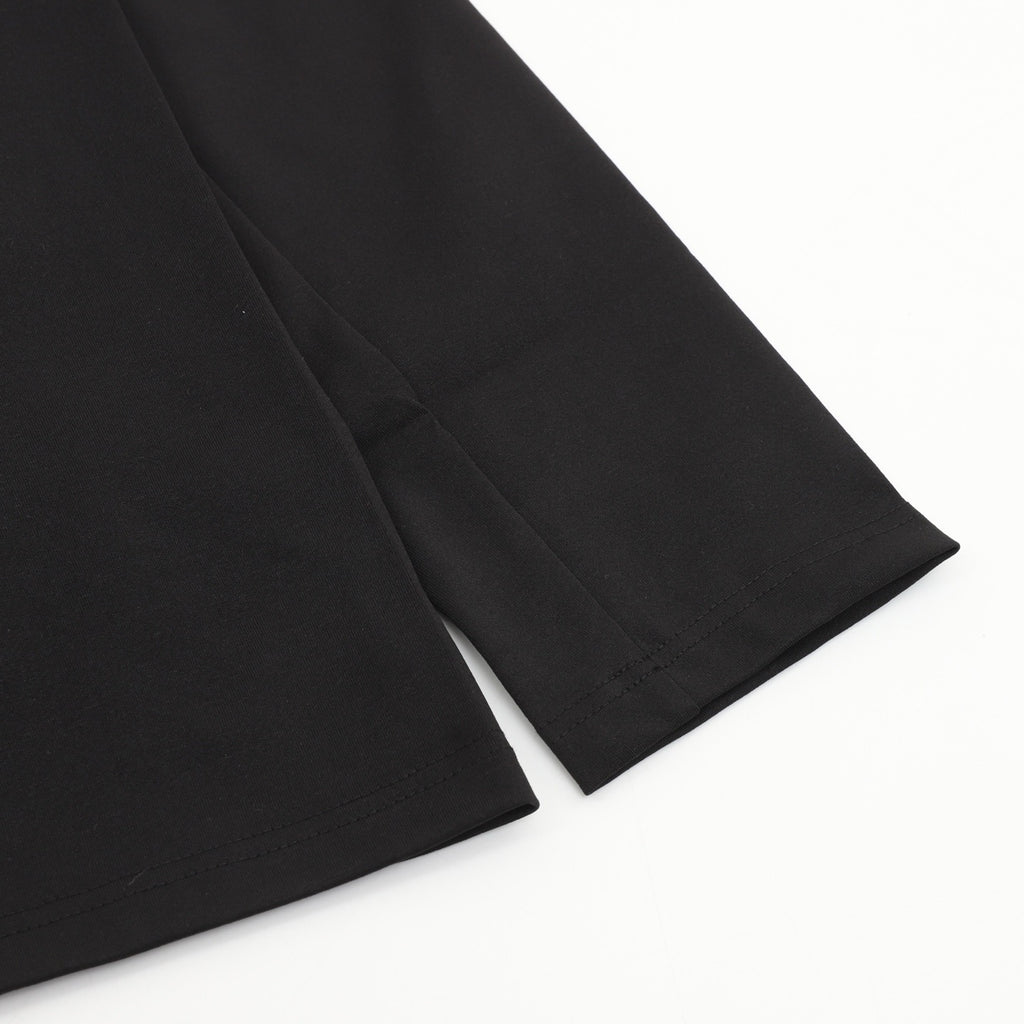Descente Women's Men's Black Half-Zip Stand-Collar Long-Sleeve Top