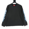 Supreme Cracked Sleeve Print Long-Sleeve T-Shirt