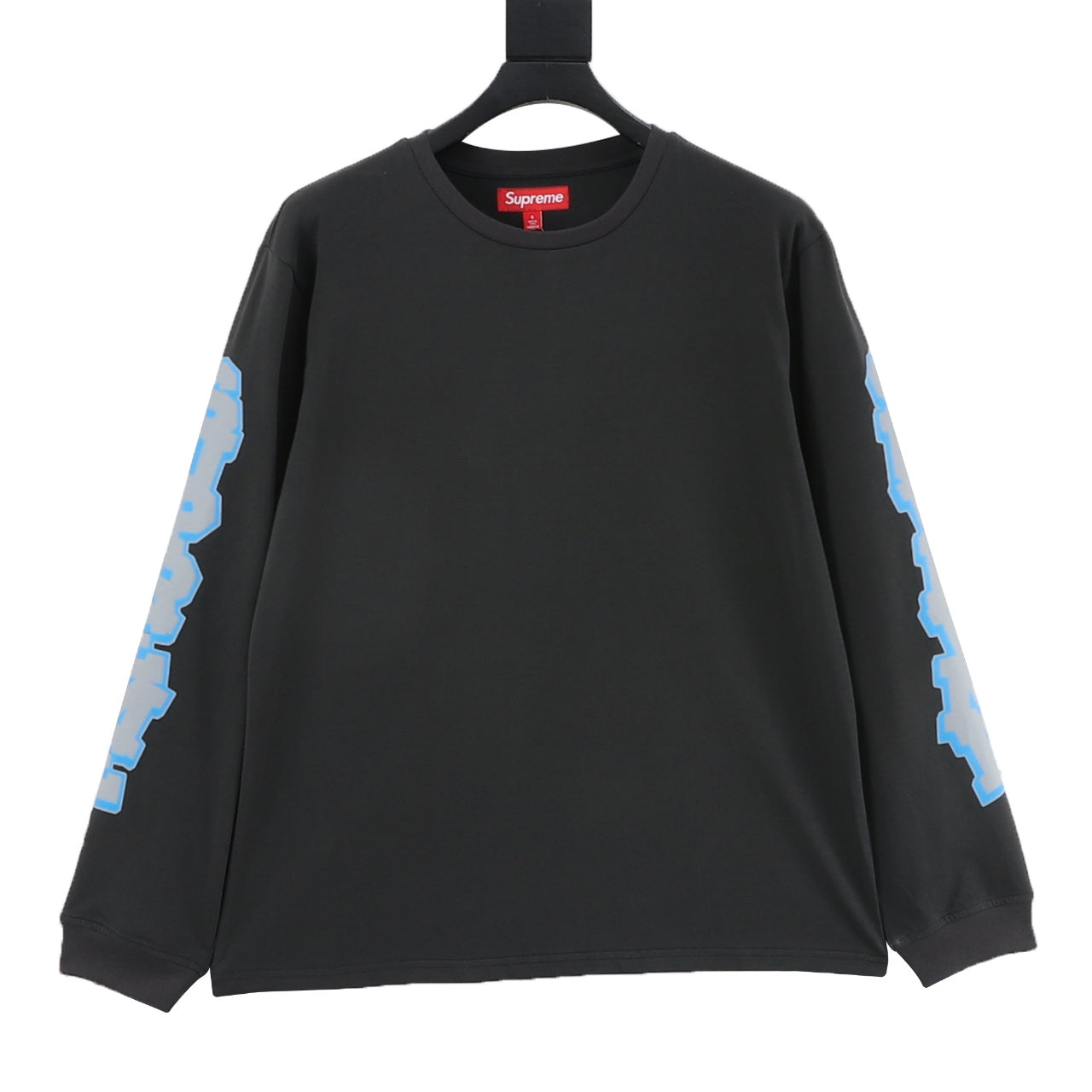 Supreme Cracked Sleeve Print Long-Sleeve T-Shirt