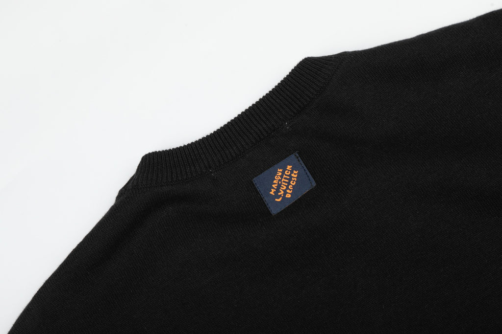 Louis Vuitton Mushroom Jacquard Knit Short-Sleeve T-Shirt in Black