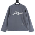 Acne Studios Logo Embroidered Long-Sleeve T-Shirt
