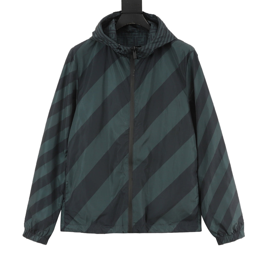 Fendi FF Monogram Reversible Hooded Jacket