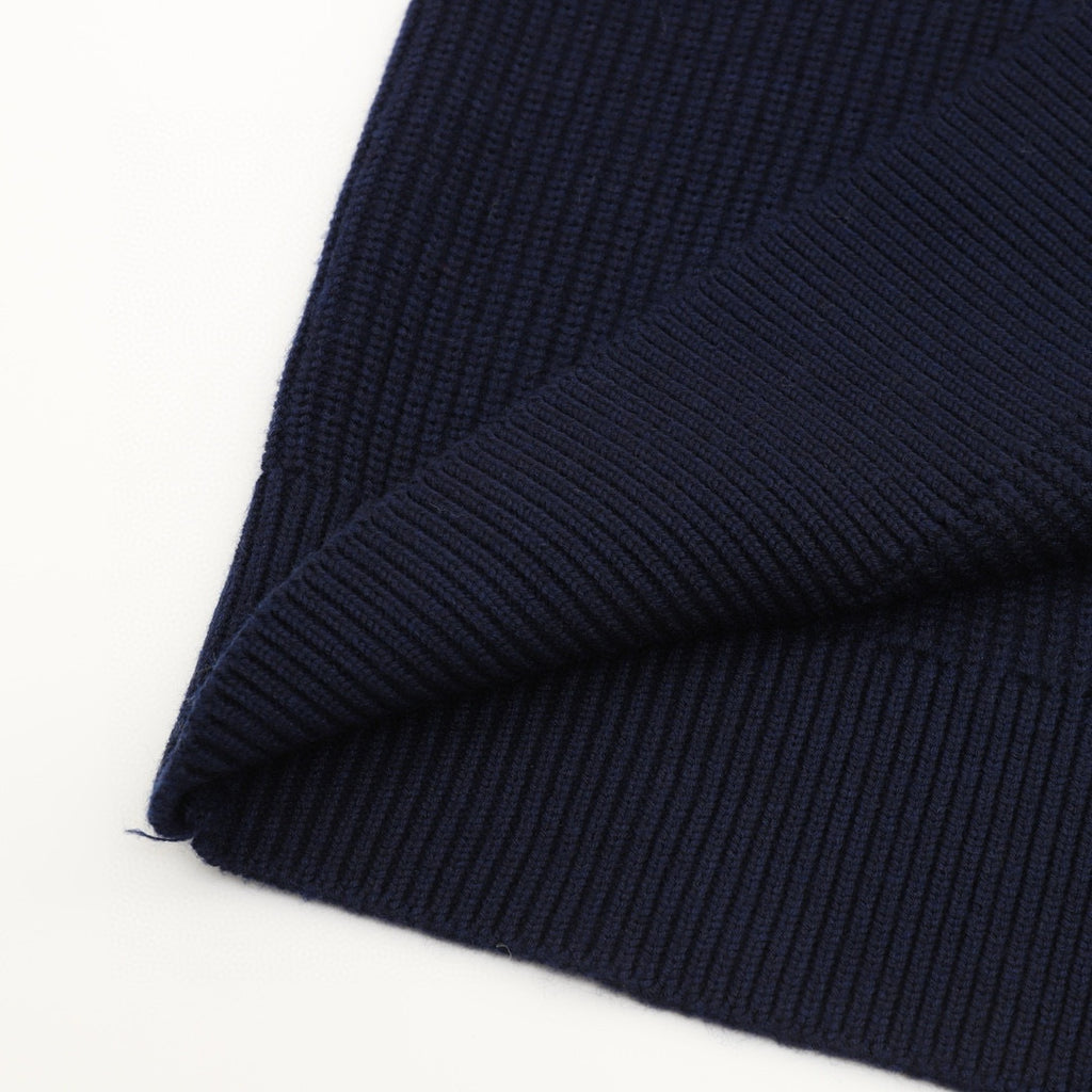 Prada Polo Collar Half-Zip Chunky Knit Sweater