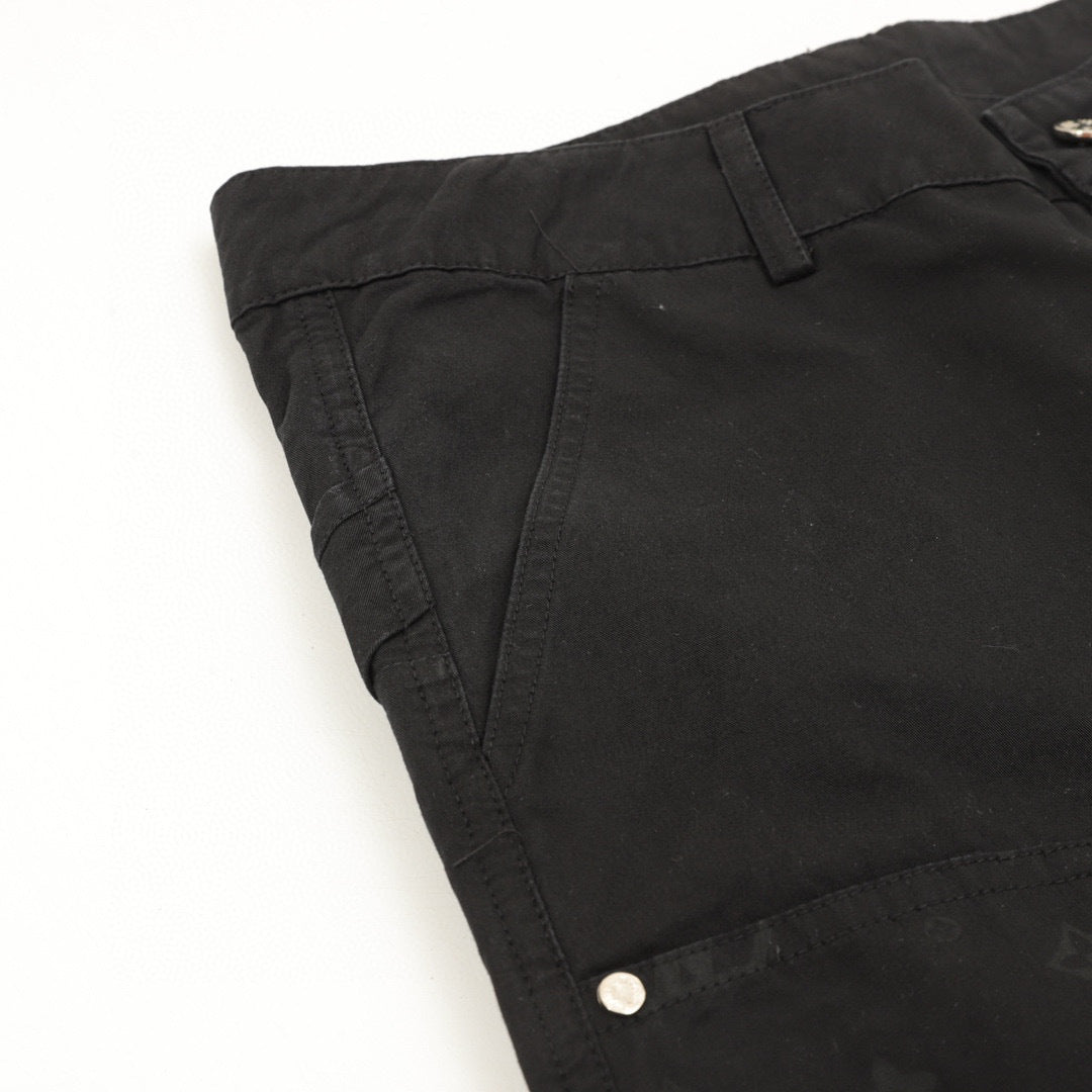 Louis Vuitton LV Monogram Jacquard Carpenter Straight-Leg Trousers