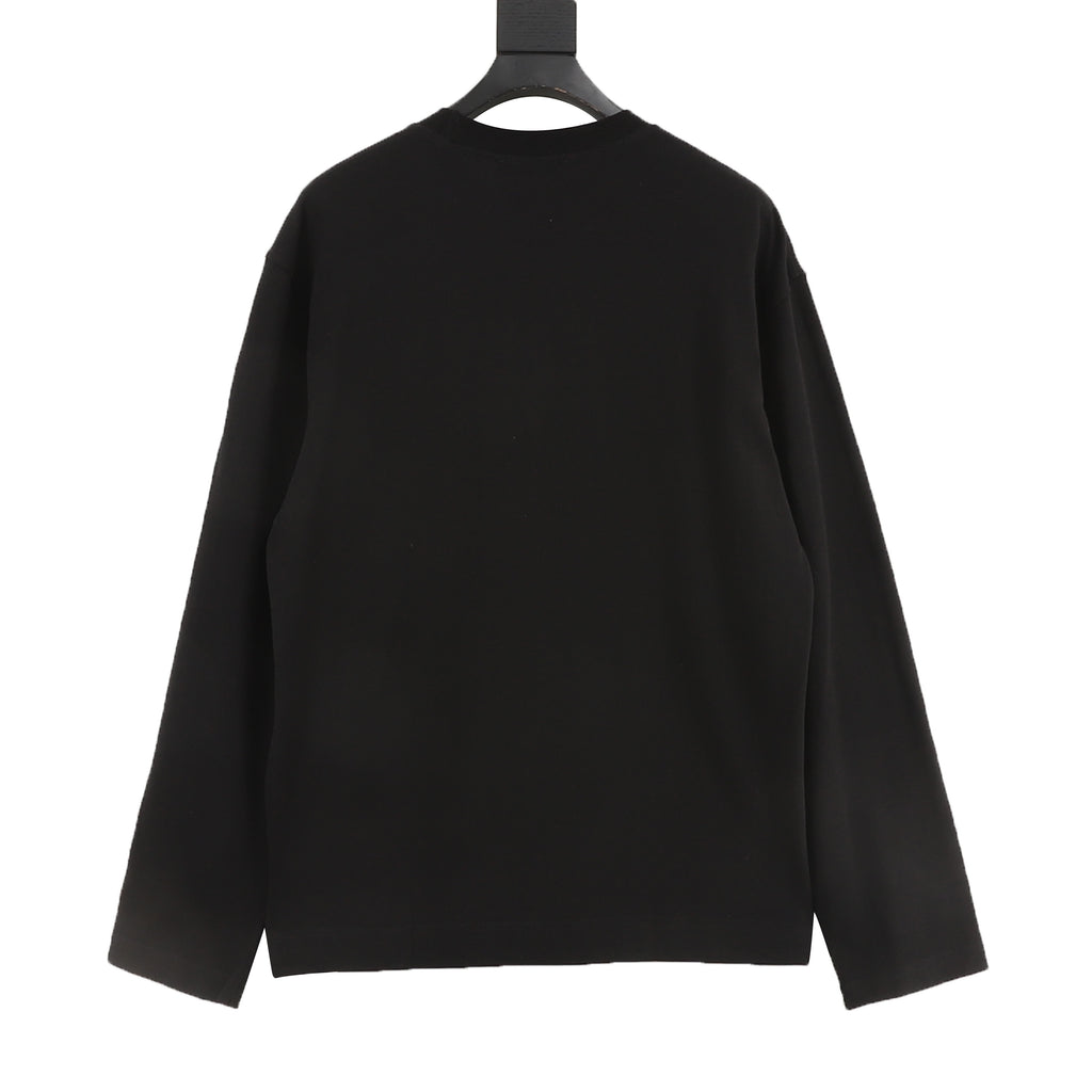 Acne Studios Logo Embroidered Long-Sleeve T-Shirt