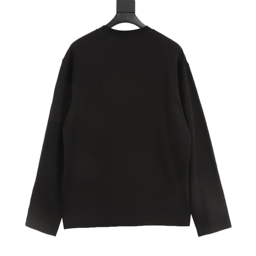 Acne Studios Logo Embroidered Long-Sleeve T-Shirt