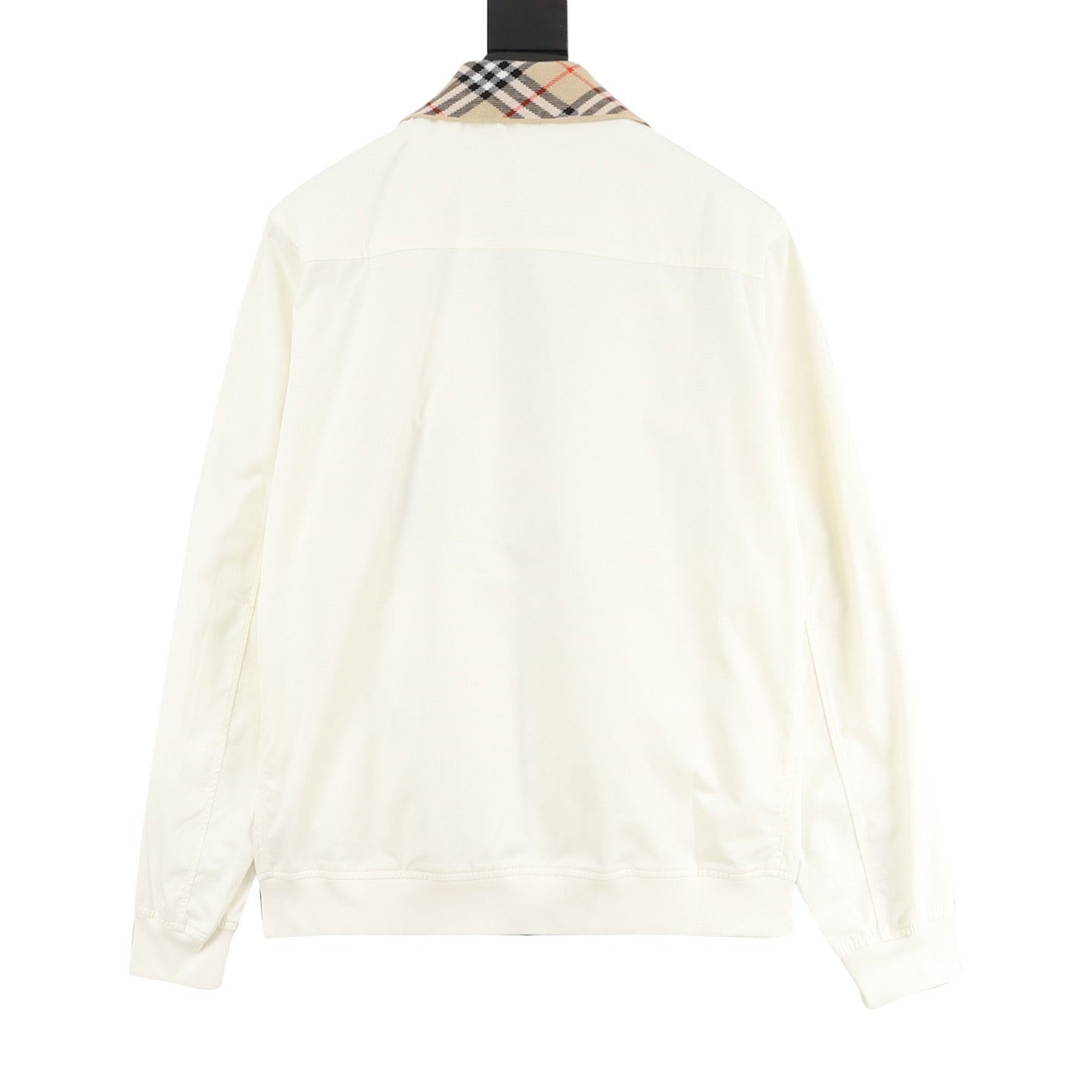 Burberry House Check Collar Zip Jacket — Ivory, Vintage Check Lining